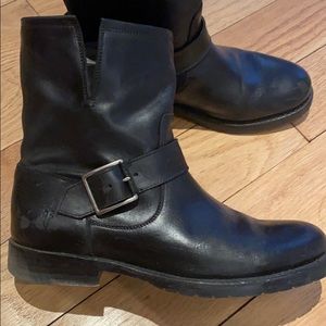 FRYE Natalie engineer Boot BLK Leather boot Size7